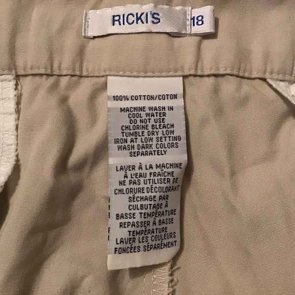 Women's Beige Capris - Picture 4 of 5